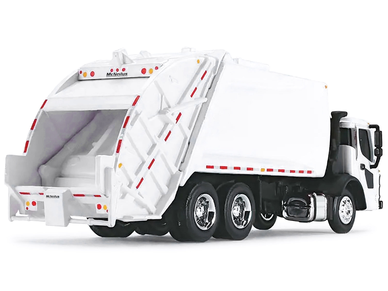 Mack LR with McNeilus Rear Load Refuse Body White 1/87 (HO) Diecast Model by First Gear - image 2