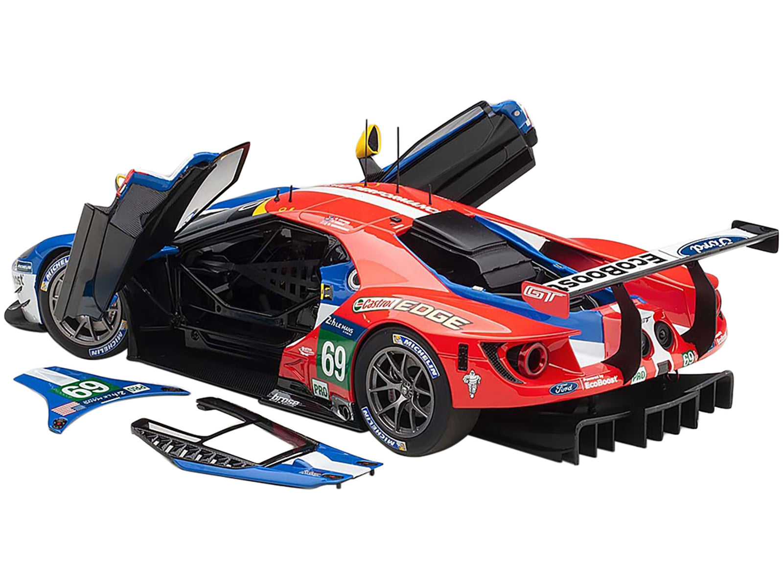 Ford GT #69 Ryan Briscoe - Richard Westbrook - Scott Dixon "Ford Chip Ganassi Team USA" 24H Le Mans (2016) 1/18 Model Car by Autoart - image 2