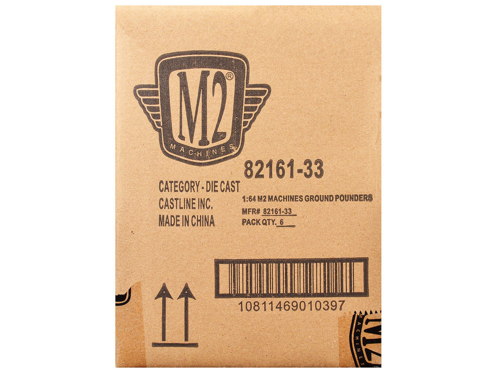"Ground Pounders" 6 Cars Set Release 33 IN DISPLAY CASES Limited Edition 1/64 Diecast Model Cars by M2 Machines - image 4
