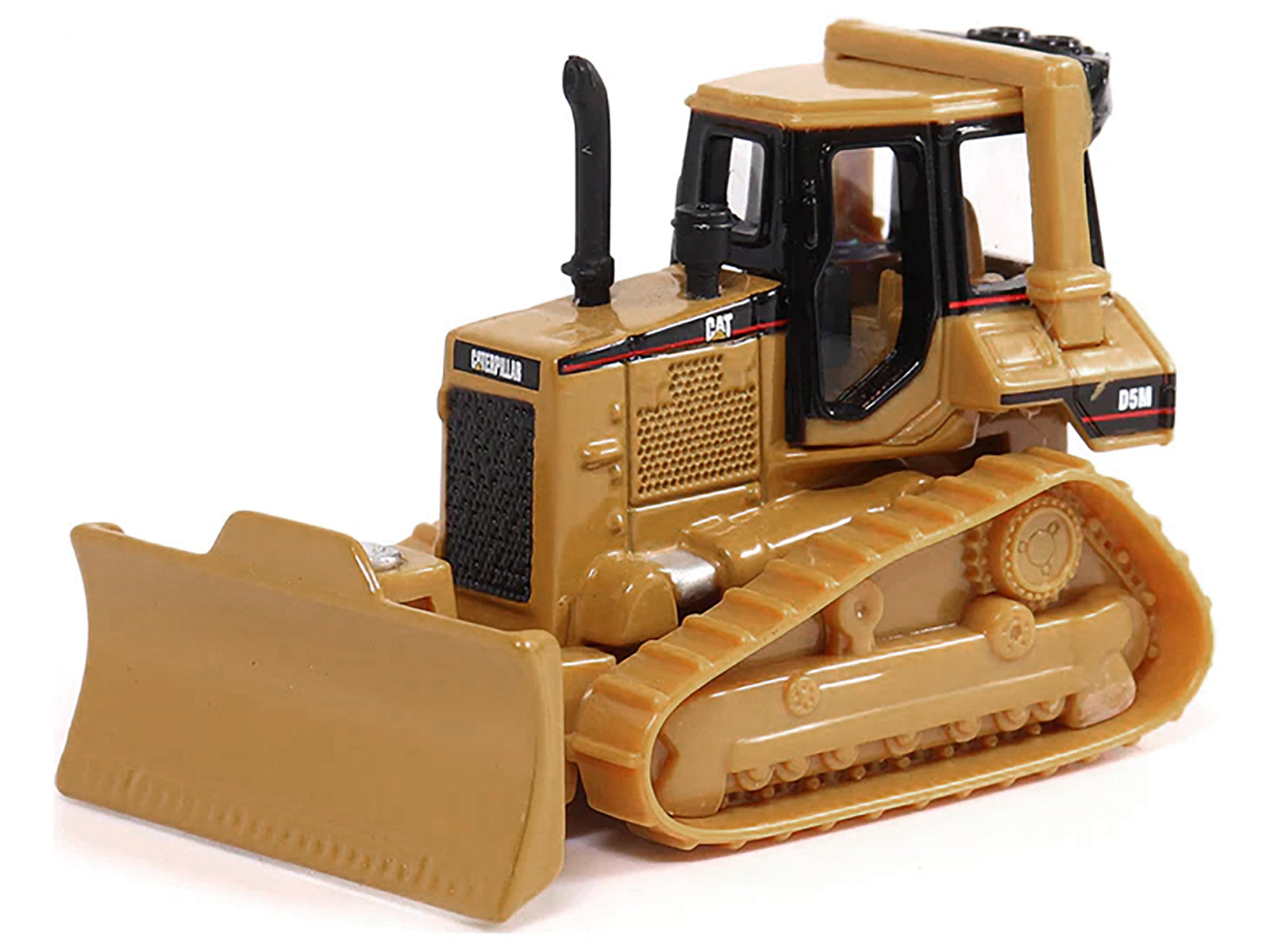 Peterbilt 579 UltraLoft Tandem Tractor Red Metallic with Lowboy Trailer and CAT D5M Dozer Yellow 1/87 (HO) Diecast Model by Diecast Masters - image 3