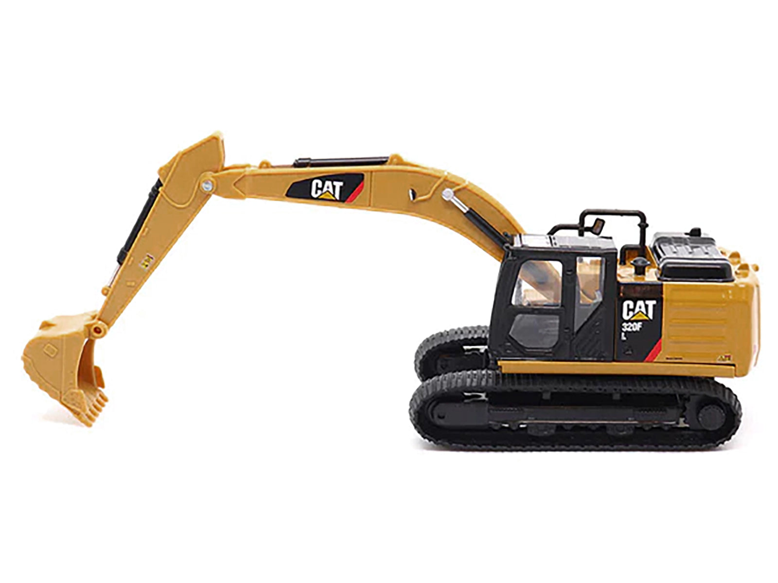 CAT Caterpillar 320F L Hydraulic Excavator Yellow and Black 1/64 Diecast Model by Diecast Masters - image 3