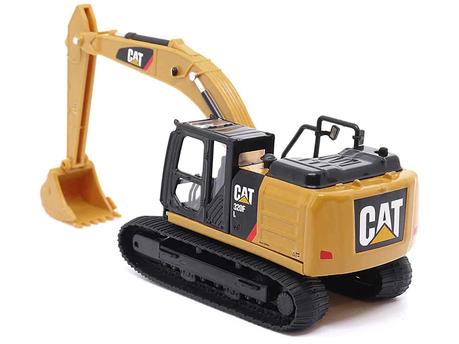 CAT Caterpillar 320F L Hydraulic Excavator Yellow and Black 1/64 Diecast Model by Diecast Masters - image 4