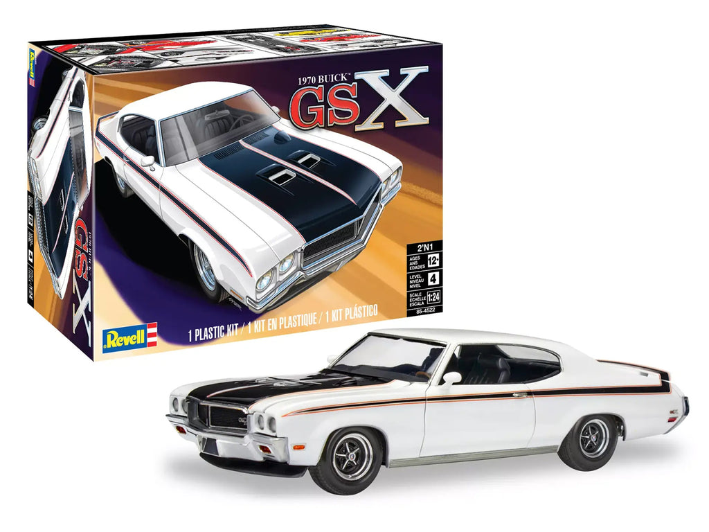 Level 4 Model Kit 1970 Buick GSX 2-in-1 Kit 1/24 Scale Model by Revell - image 2