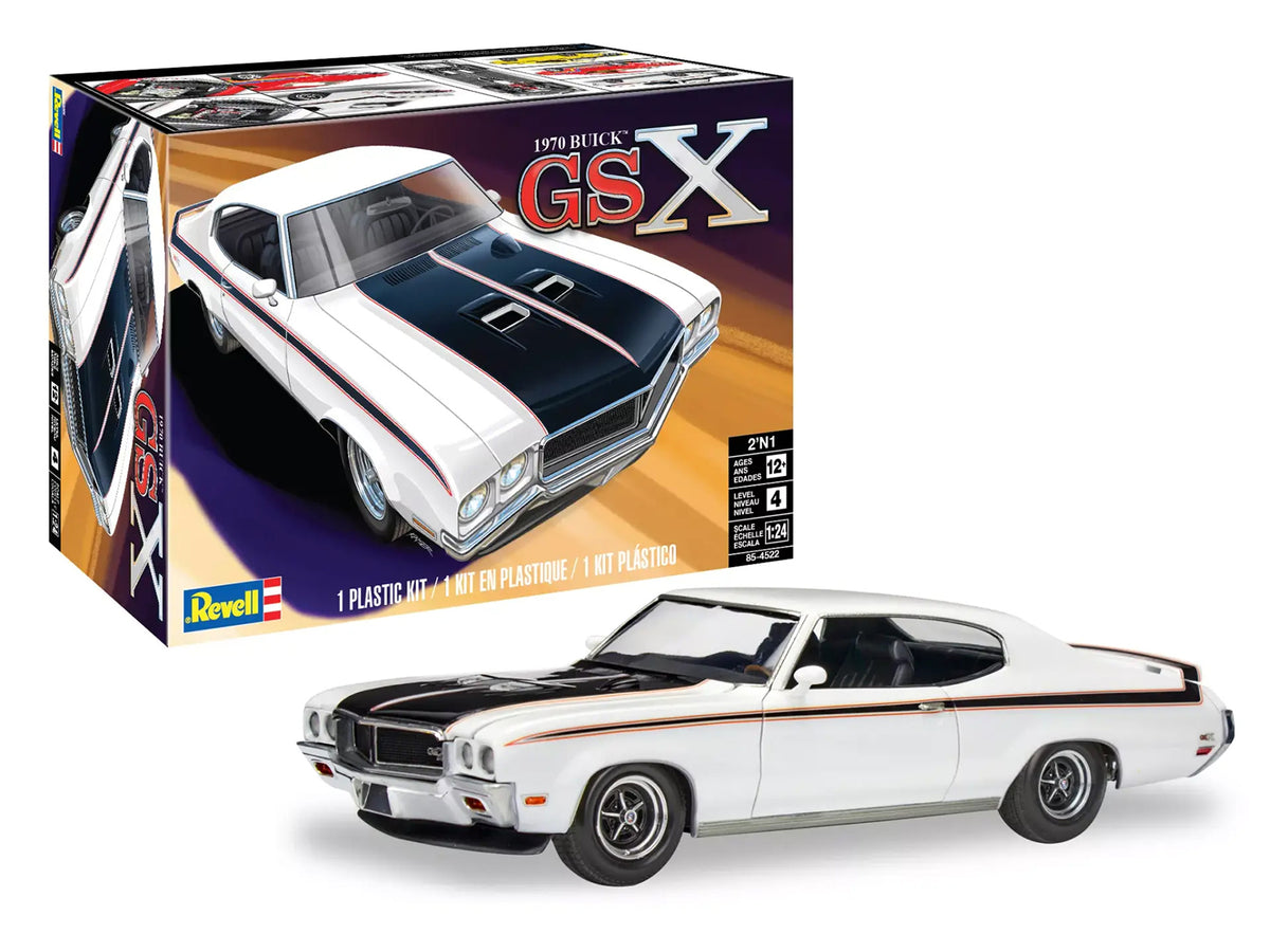 Level 4 Model Kit 1970 Buick GSX 2-in-1 Kit 1/24 Scale Model by Revell - image 2