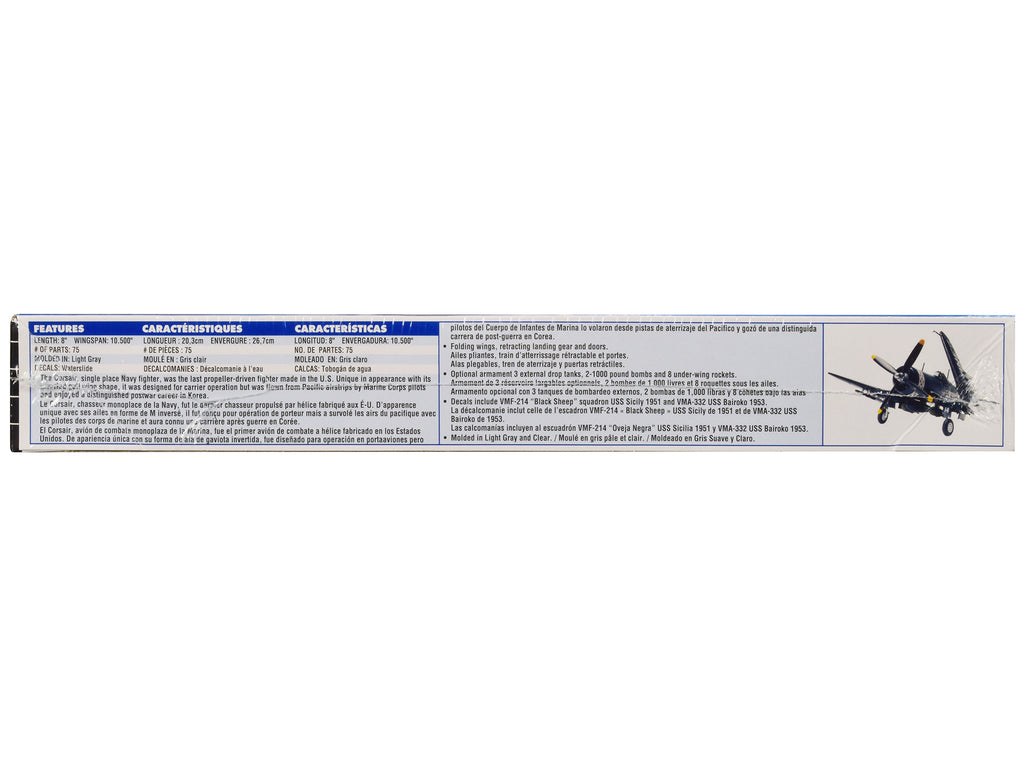 Level 4 Model Kit Vought F4U-4 Corsair Fighter Aircraft 1/48 Scale Model by Revell - image 3
