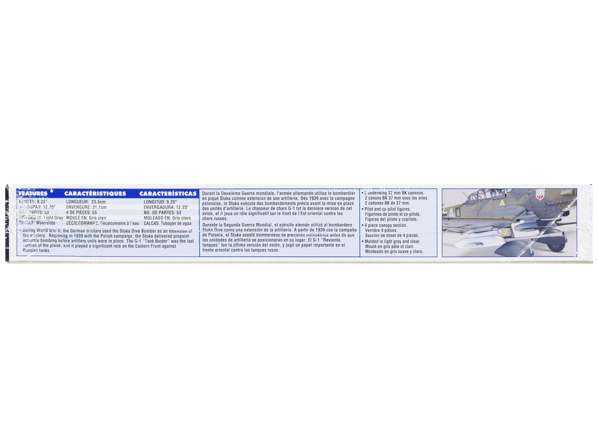 Level 4 Model Kit Junkers STUKA JU 87G-1 Tank Buster Bomber Aircraft 1/48 Scale Model by Revell - image 2
