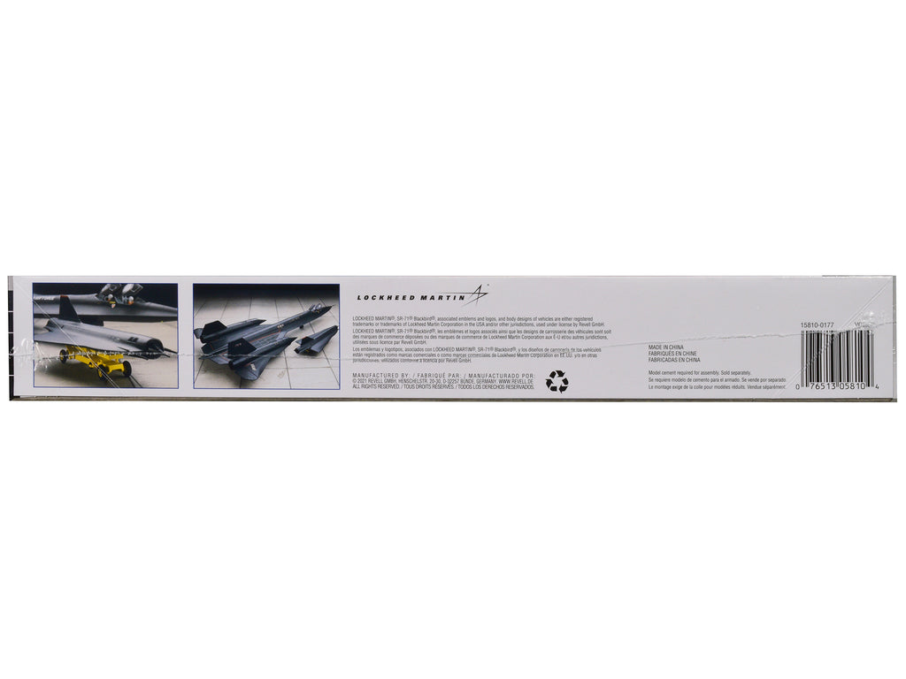 Level 4 Model Kit Lockheed SR-71 Blackbird Reconnaissance Aircraft 1/72 Scale Model by Revell - image 3