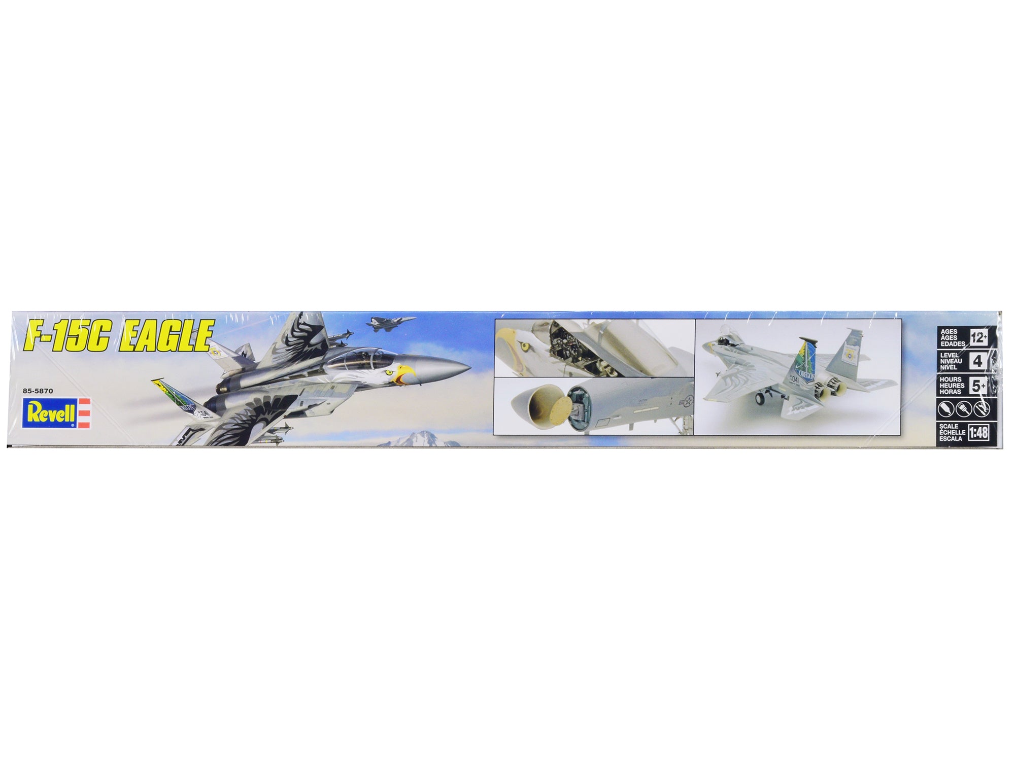Level 4 Model Kit McDonnell Douglas F-15C Eagle Fighter Aircraft 1/48 Scale Model by Revell - image 3