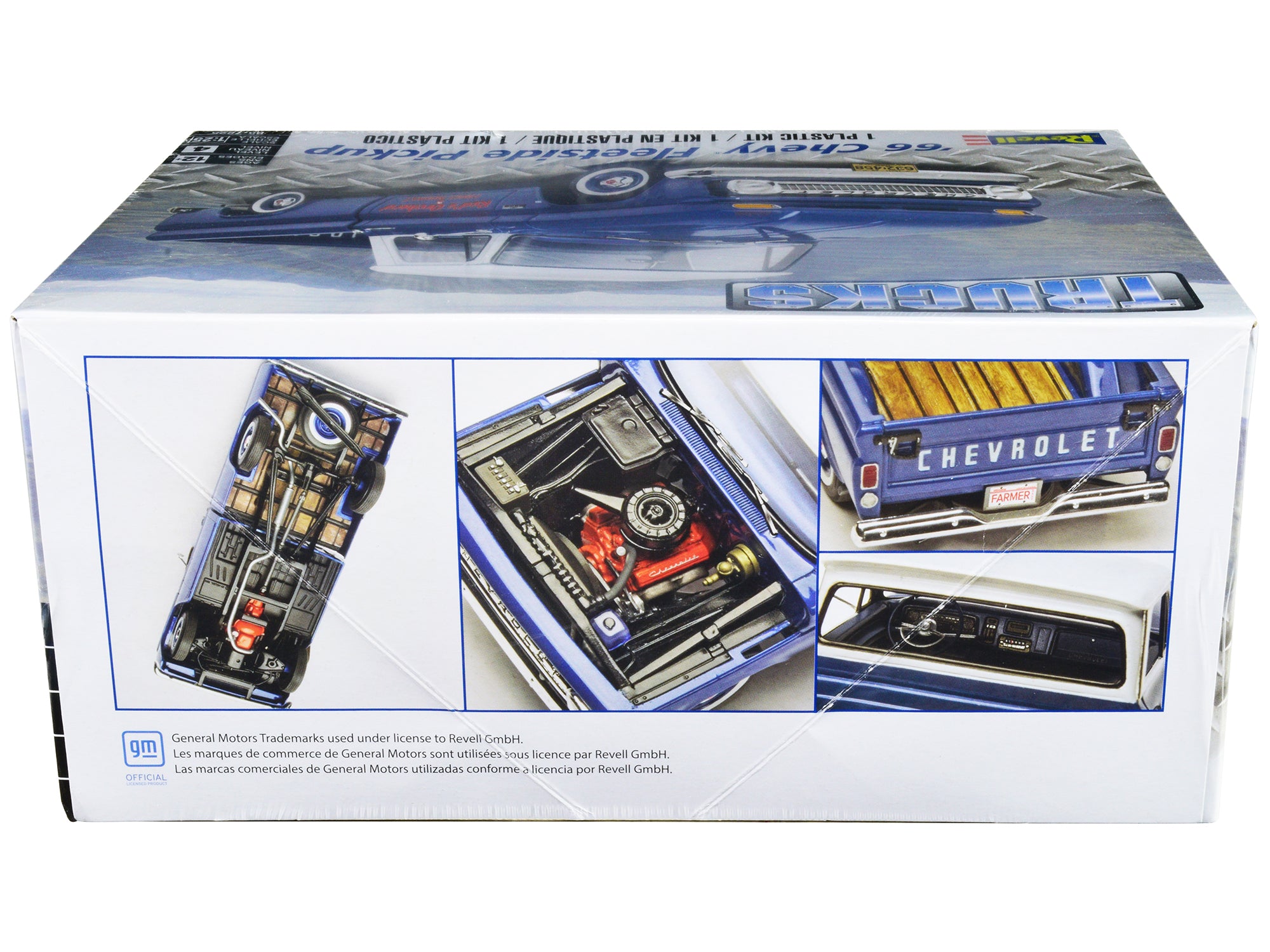 Level 4 Model Kit 1966 Chevrolet Fleetside Pickup Truck 1/25 Scale Model by Revell - image 2