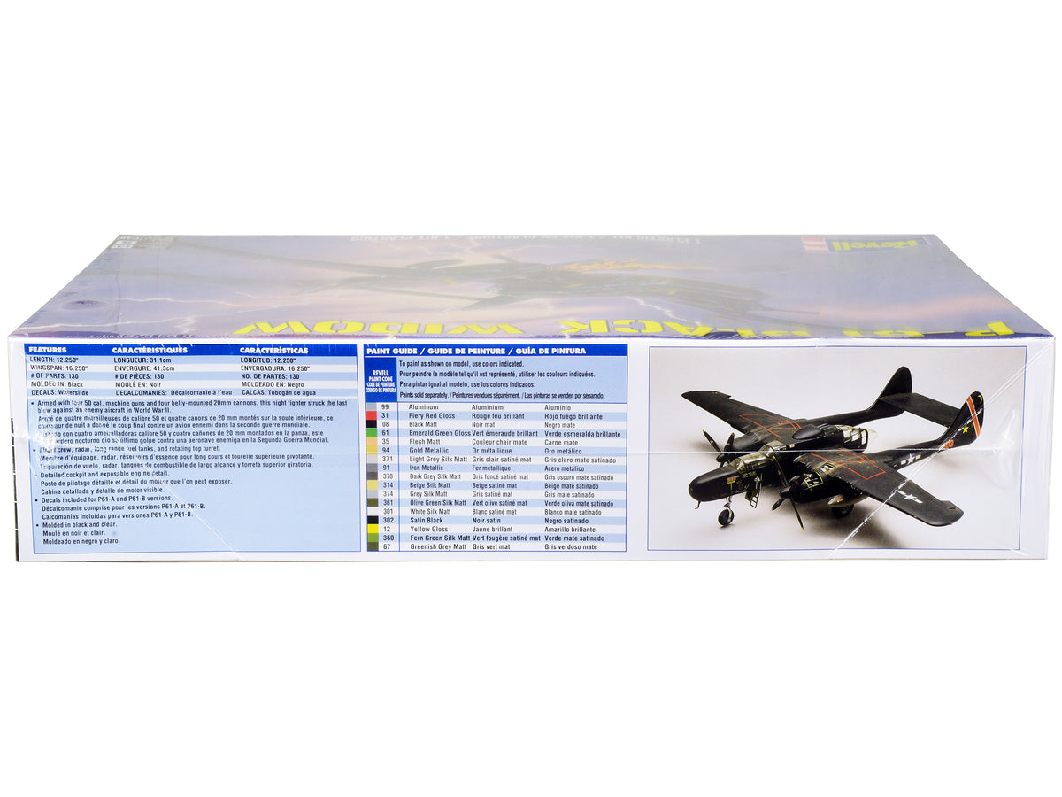 Level 5 Model Kit P-61 Black Widow Fighter Plane 1/48 Scale Model by Revell - image 2