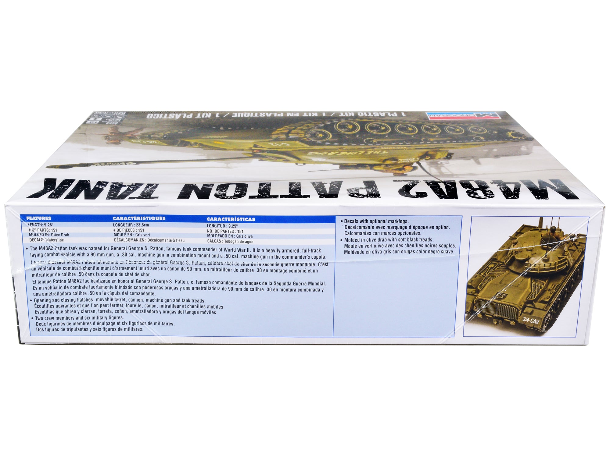 Level 4 Model Kit M48A2 Patton Tank 1/35 Scale Model by Revell - image 2