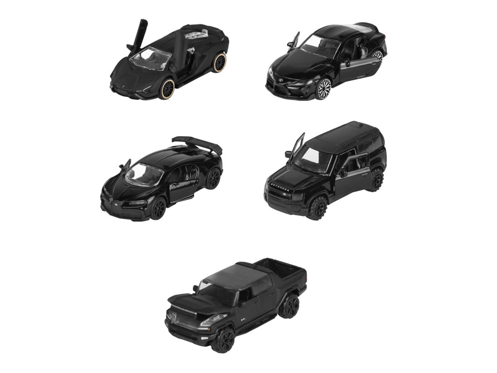 Black Edition (2026) 5 Piece Set 1/64 Diecast Model Cars by Majorette - image 2