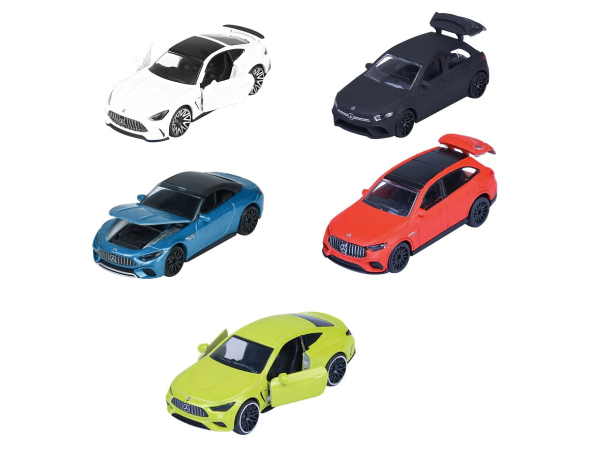 "Mercedes-AMG" 5 Piece Set 1/64 Diecast Model Cars by Majorette - image 2
