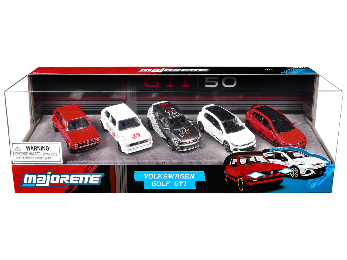 "Volkswagen Gold GTI" 5 Piece Set 1/64 Diecast Model Cars by Majorette - image 3