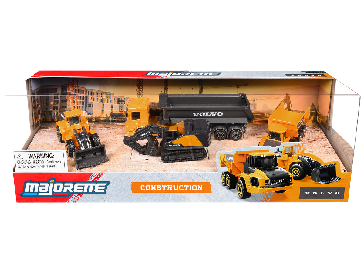 "Volvo Construction" (2026) 4 Piece Set 1/64 Diecast Model Cars by Majorette - image 3