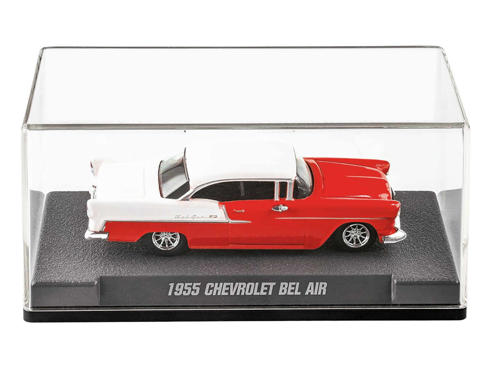 1955 Chevrolet Bel Air Red and White "Collection" Series 1/64 Diecast Model Car by Majorette - image 3