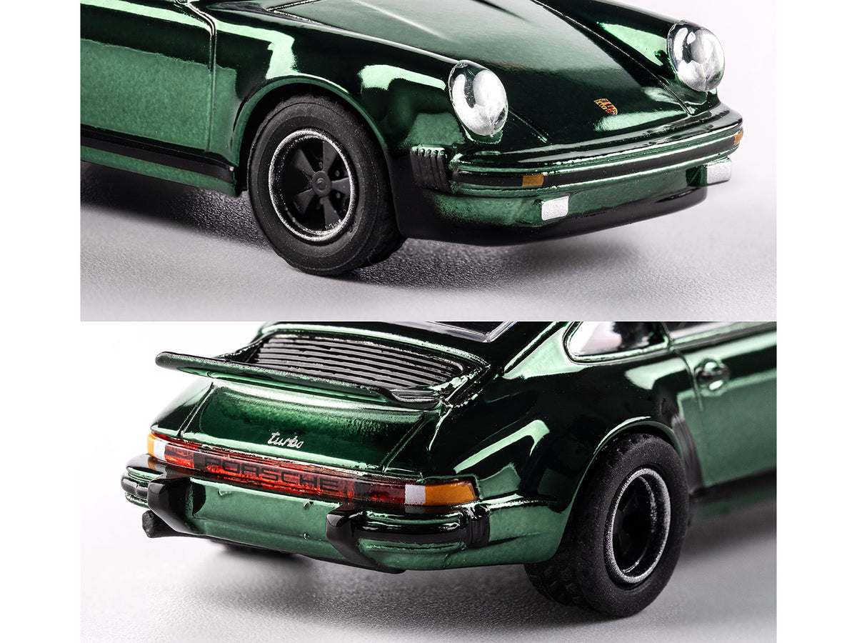 1975 Porsche 930 Turbo Green Metallic "Collection" Series 1/64 Diecast Model Car by Majorette - image 2