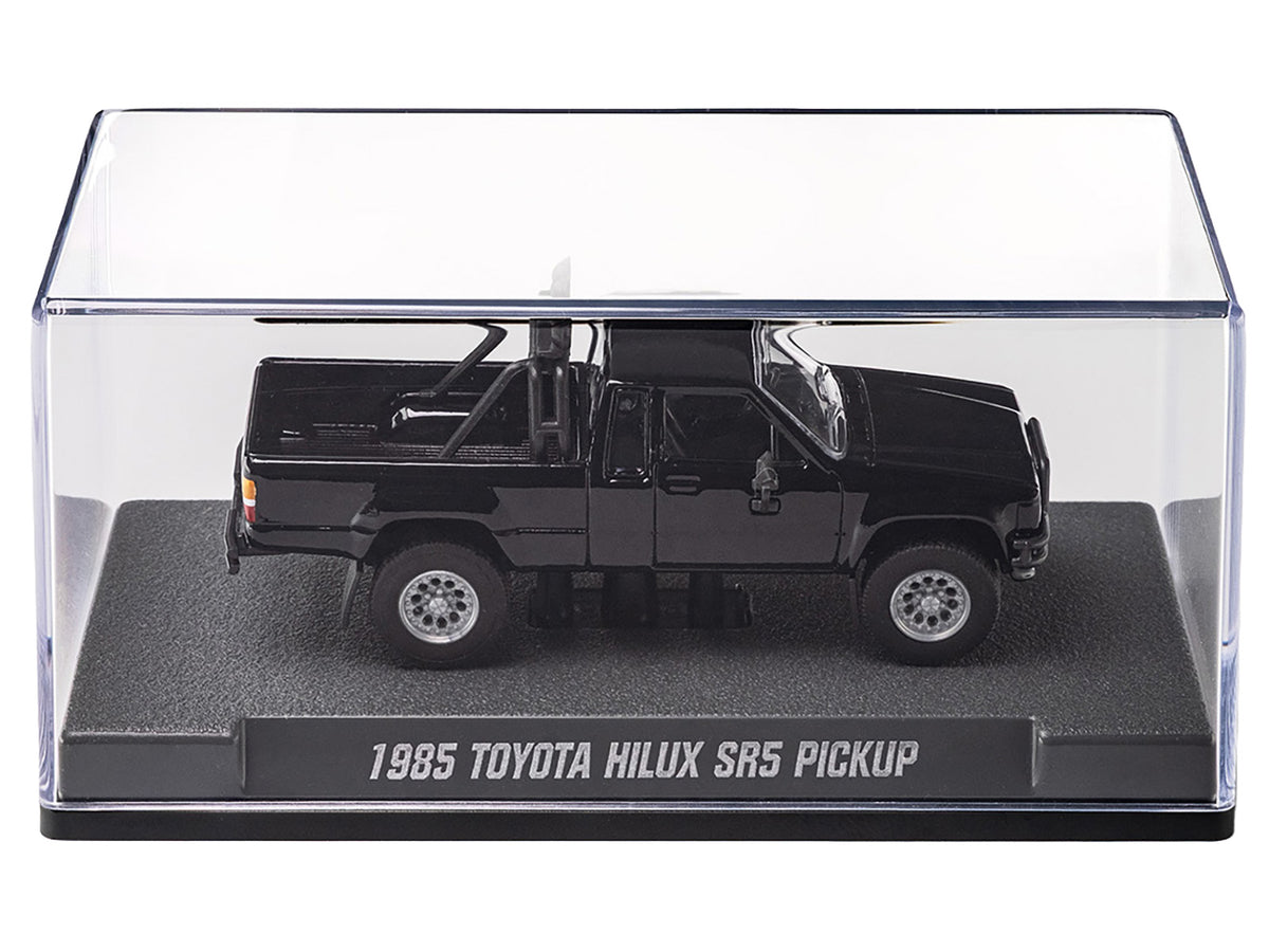 1985 Toyota Hilux SR5 Pickup Truck Black Collection Series 1/64 Diecast Model Car by Majorette - image 3