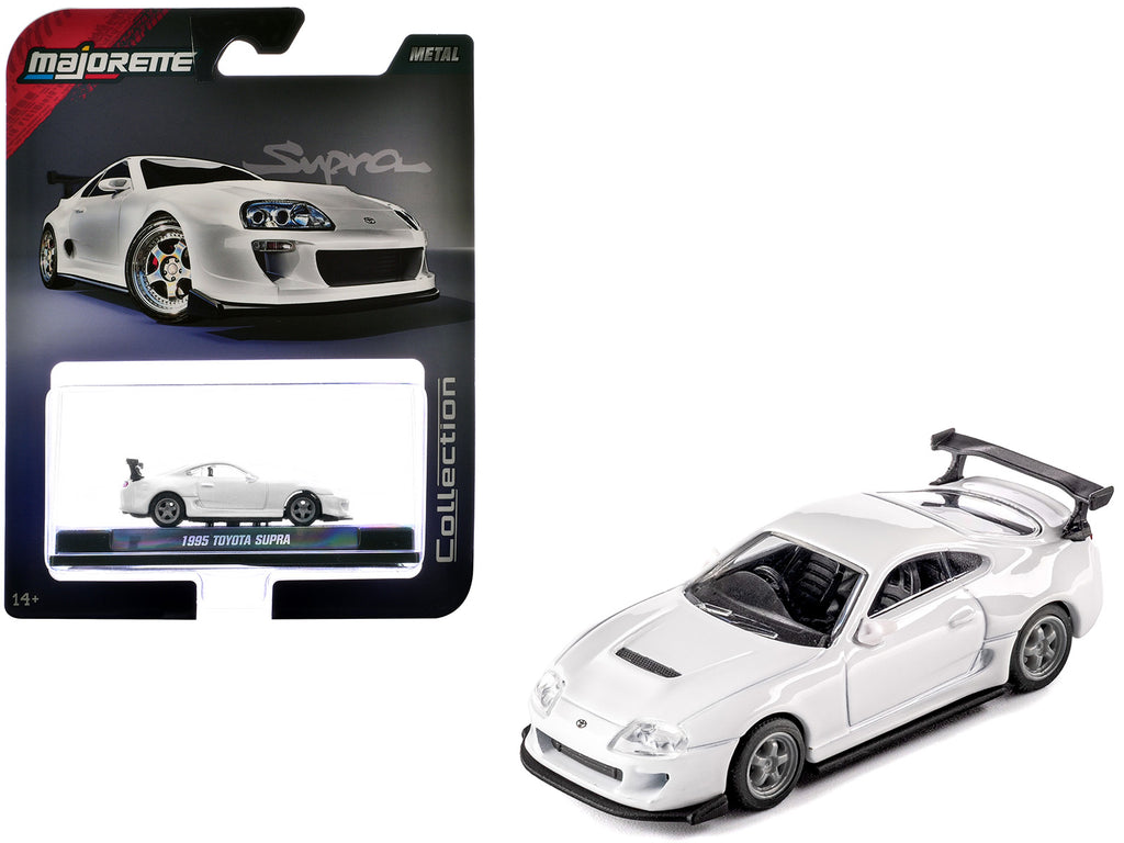 1995 Toyota Supra RHD (Right Hand Drive) White Collection Series 1/64 Diecast Model Car by Majorette - image 1