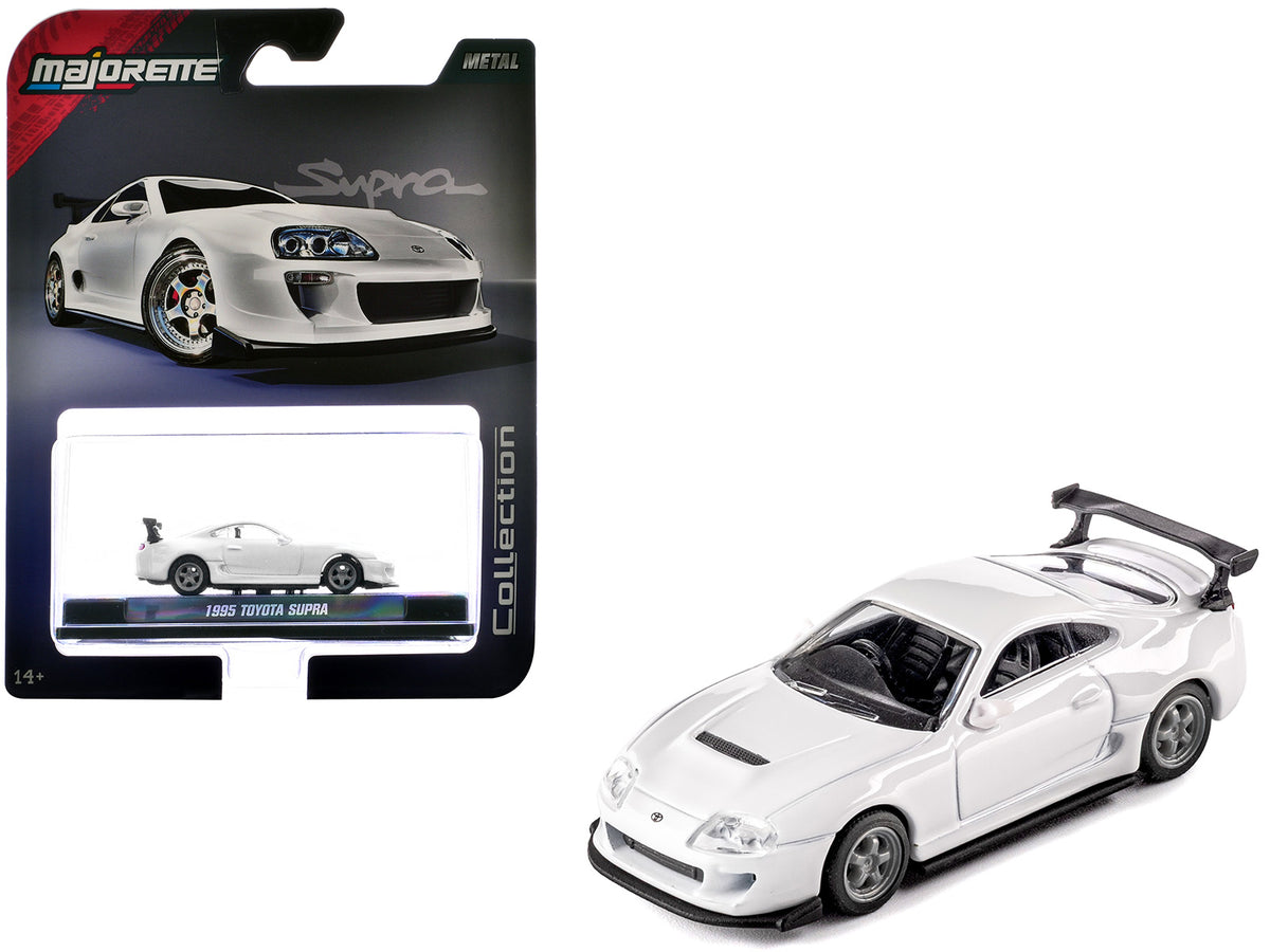 1995 Toyota Supra RHD (Right Hand Drive) White Collection Series 1/64 Diecast Model Car by Majorette - image 1
