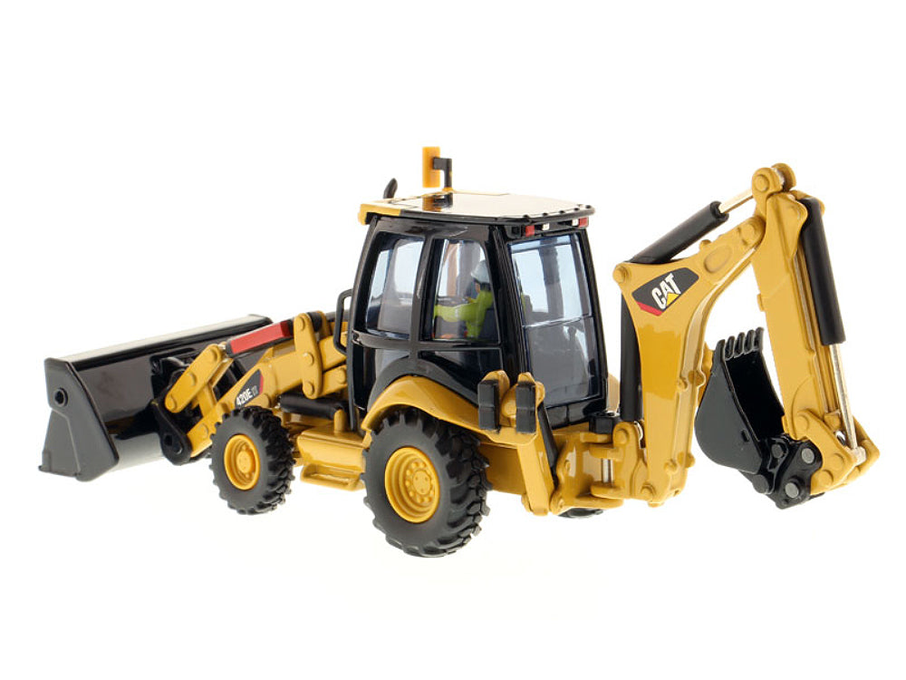 CAT Caterpillar 420E Center Pivot Backhoe Loader with Working Tools with Operator "Core Classics Series" 1/50 Diecast Model by Diecast Masters - image 2