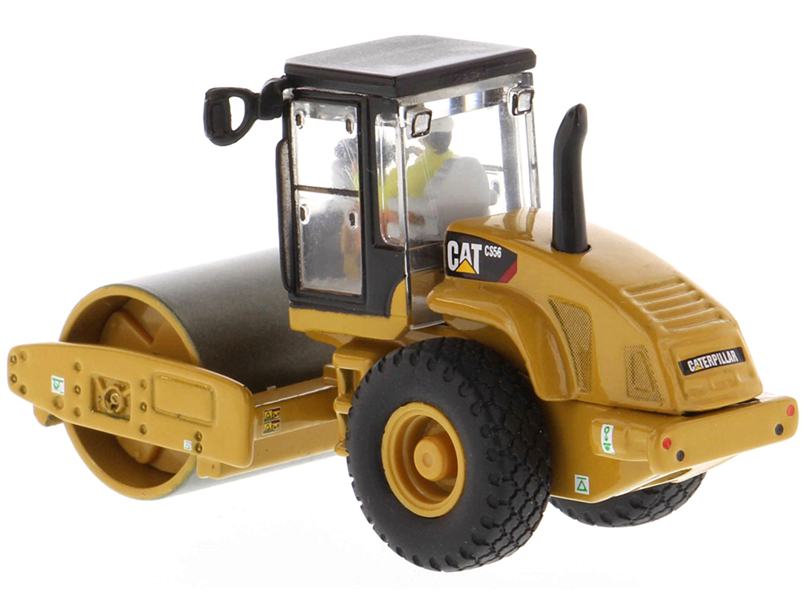CAT Caterpillar CS56 Smooth Drum Vibratory Soil Compactor with Operator "High Line" Series 1/87 (HO) Scale Diecast Model by Diecast Masters - image 3