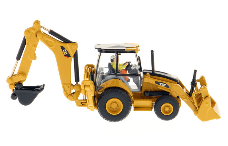 CAT Caterpillar 450E Backhoe Loader with Operator "High Line" Series 1/87 (HO) Scale Diecast Model by Diecast Masters - image 2