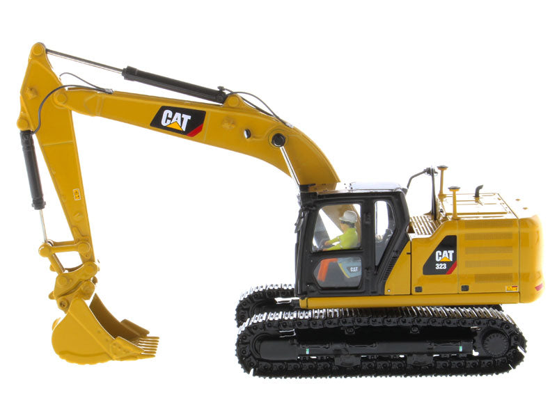 CAT Caterpillar 323 Hydraulic Excavator with Operator Next Generation Design "High Line Series" 1/50 Diecast Model by Diecast Masters - image 2