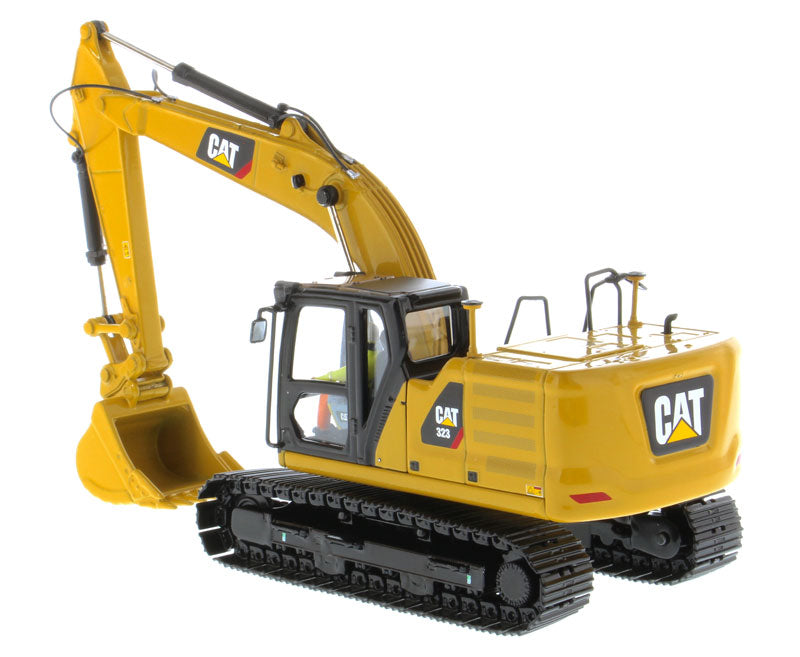 CAT Caterpillar 323 Hydraulic Excavator with Operator Next Generation Design "High Line Series" 1/50 Diecast Model by Diecast Masters - image 3