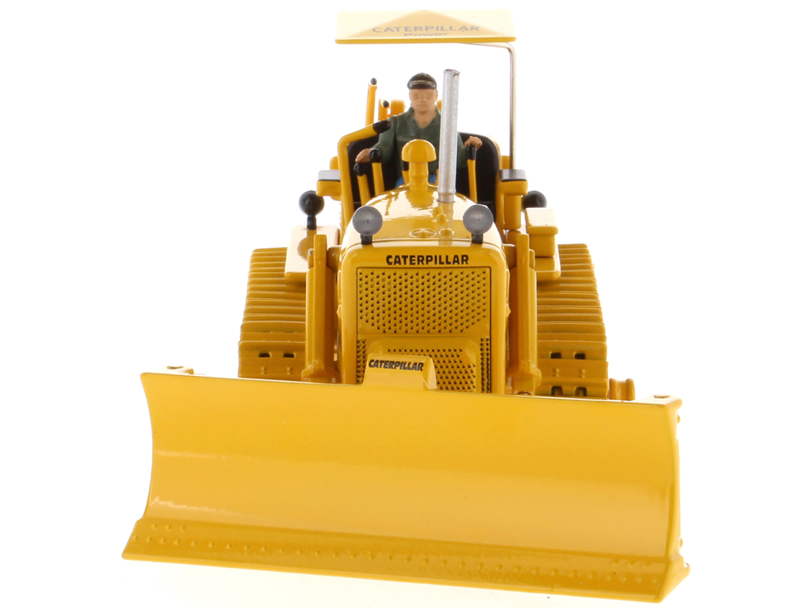 CAT Caterpillar D7C Track-Type Tractor Dozer Yellow with Operator "Vintage Series" 1/50 Diecast Model by Diecast Masters - image 4
