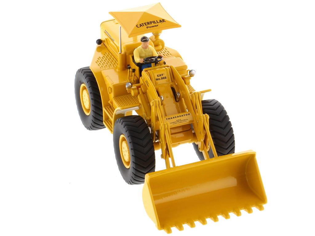 CAT Caterpillar 966A Wheel Loader Yellow with Operator "Vintage Series" 1/50 Diecast Model by Diecast Masters - image 4