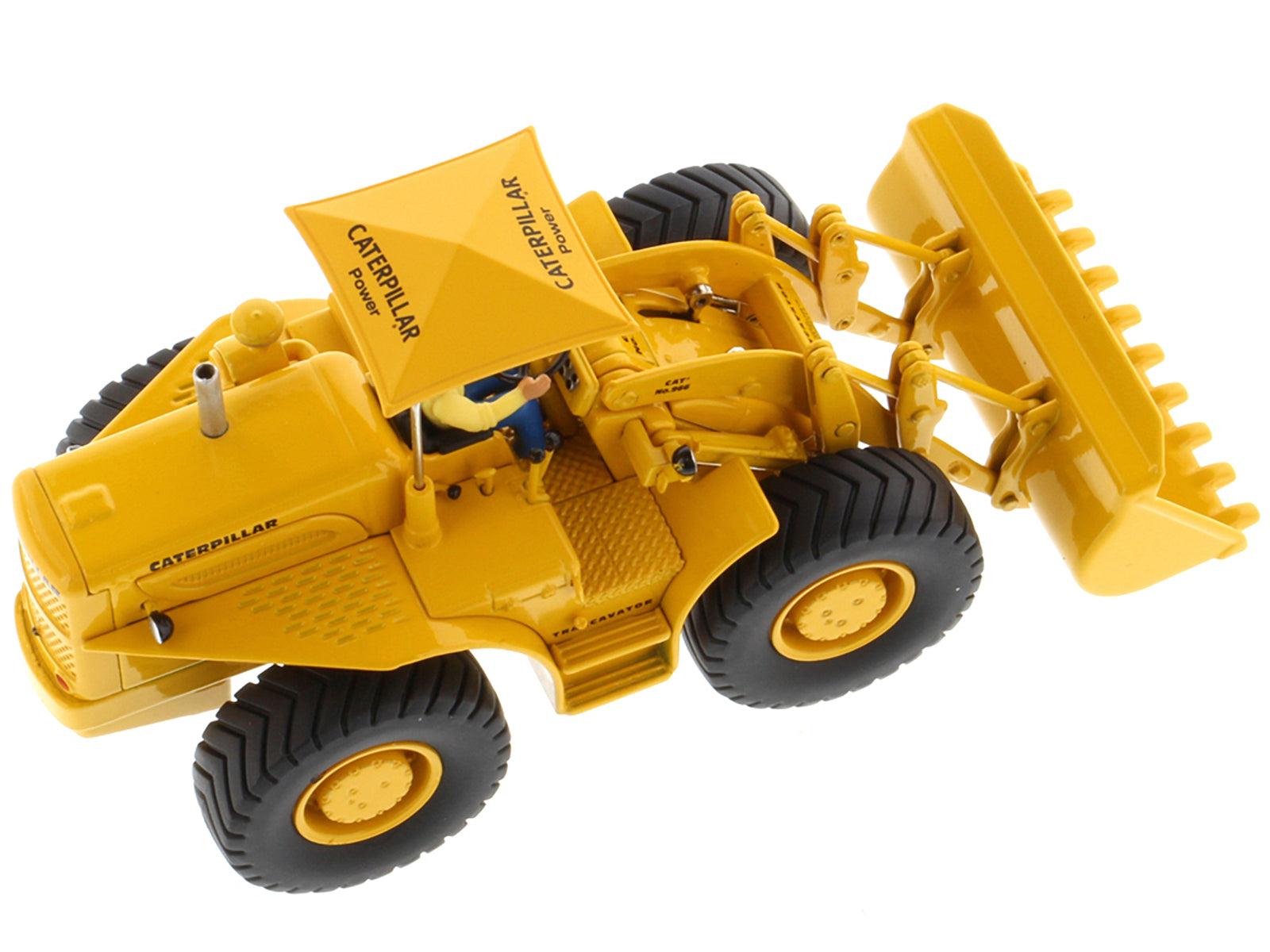 CAT Caterpillar 966A Wheel Loader Yellow with Operator "Vintage Series" 1/50 Diecast Model by Diecast Masters - image 5