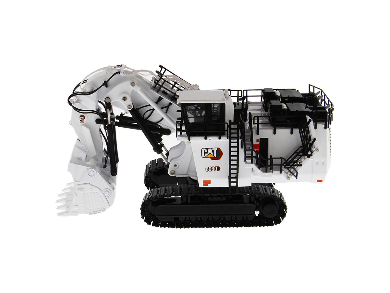 CAT Caterpillar 6060 Hydraulic Mining Front Shovel Coal Configuration White "High Line Series" 1/87 (HO) Scale Diecast Model by Diecast Masters - image 3