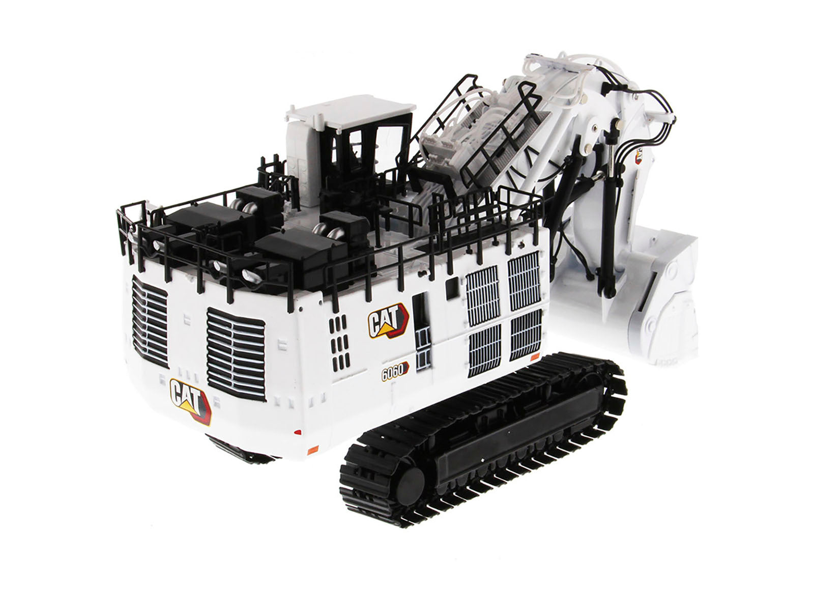 CAT Caterpillar 6060 Hydraulic Mining Front Shovel Coal Configuration White "High Line Series" 1/87 (HO) Scale Diecast Model by Diecast Masters - image 2