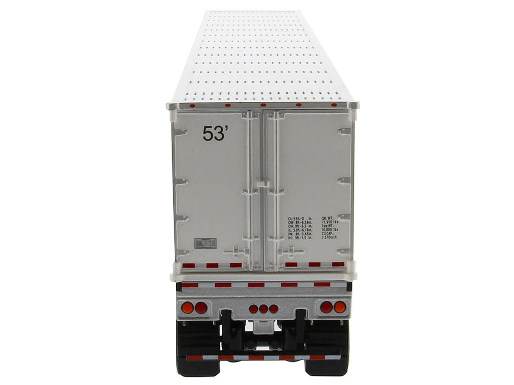 Peterbilt 579 UltraLoft Truck Tractor Red with "CAT Caterpillar" Mural Dry Van Trailer "Transport Series" 1/50 Diecast Model by Diecast Masters - image 4