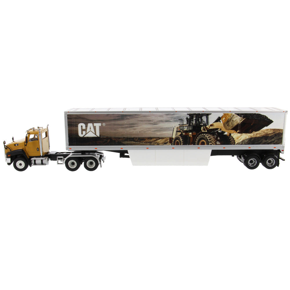 CAT Caterpillar CT660 Day Cab with Caterpillar Mural Dry Van Trailer "Transport Series" 1/50 Diecast Model by Diecast Masters - image 3