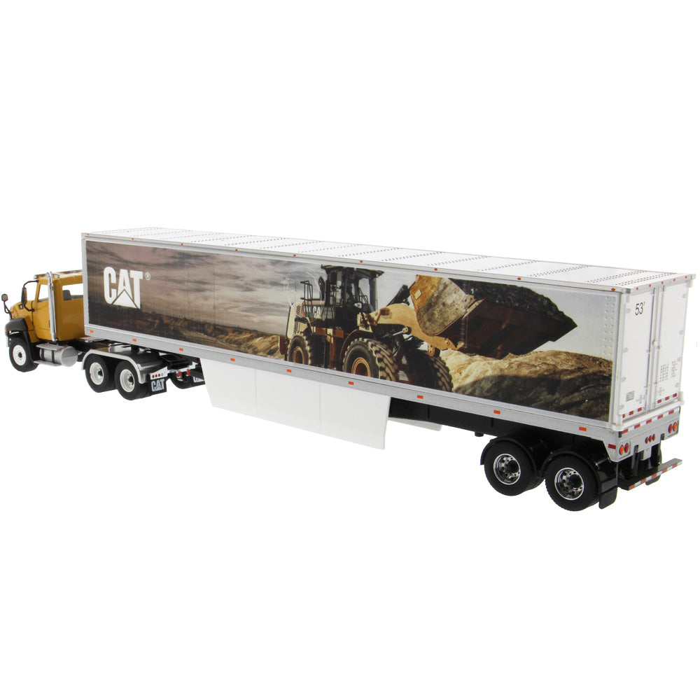 CAT Caterpillar CT660 Day Cab with Caterpillar Mural Dry Van Trailer "Transport Series" 1/50 Diecast Model by Diecast Masters - image 2