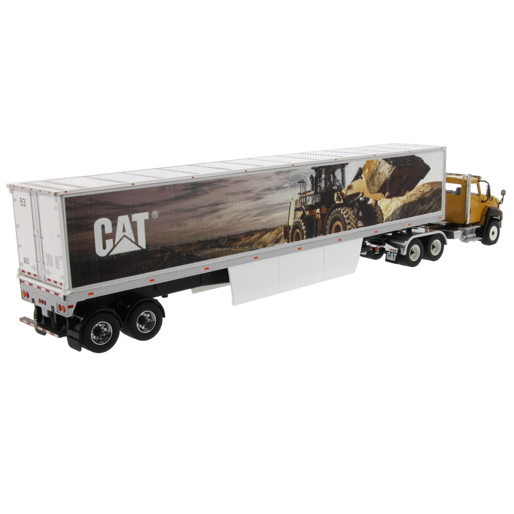 CAT Caterpillar CT660 Day Cab with Caterpillar Mural Dry Van Trailer "Transport Series" 1/50 Diecast Model by Diecast Masters - image 4