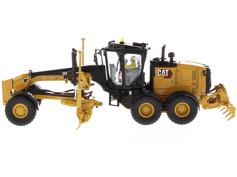 CAT Caterpillar 150 Motor Grader with Operator "High Line Series" 1/50 Diecast Model by Diecast Masters - image 3