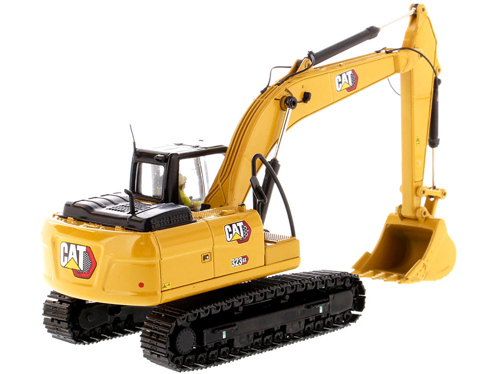 CAT Caterpillar 323 GX Hydraulic Excavator with Operator "High Line" Series 1/50 Diecast Model by Diecast Masters - image 2