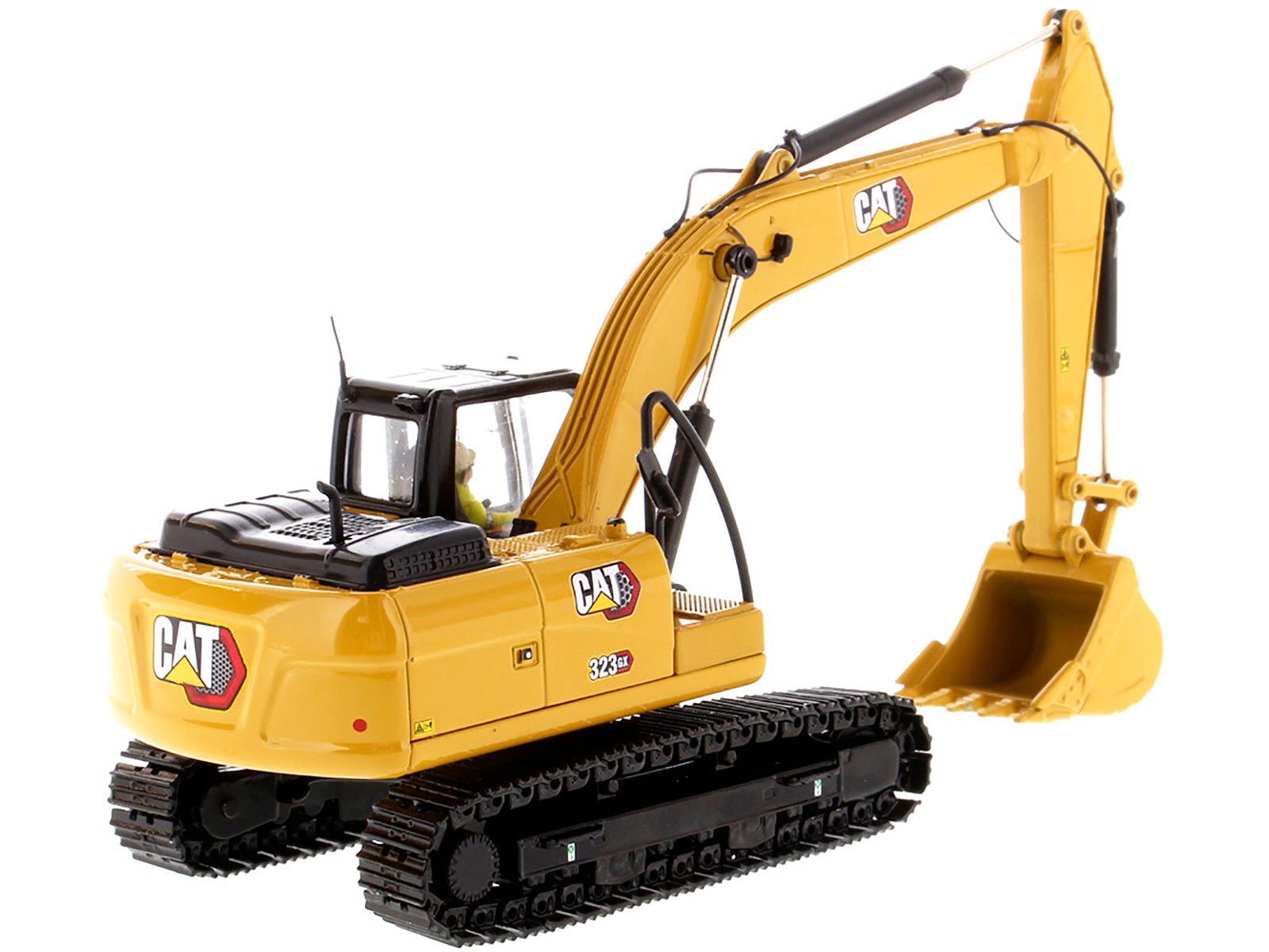 CAT Caterpillar 323 GX Hydraulic Excavator with Operator "High Line" Series 1/50 Diecast Model by Diecast Masters - image 2