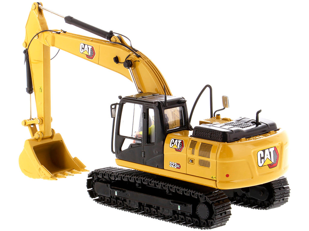 CAT Caterpillar 323 GX Hydraulic Excavator with Operator "High Line" Series 1/50 Diecast Model by Diecast Masters - image 3