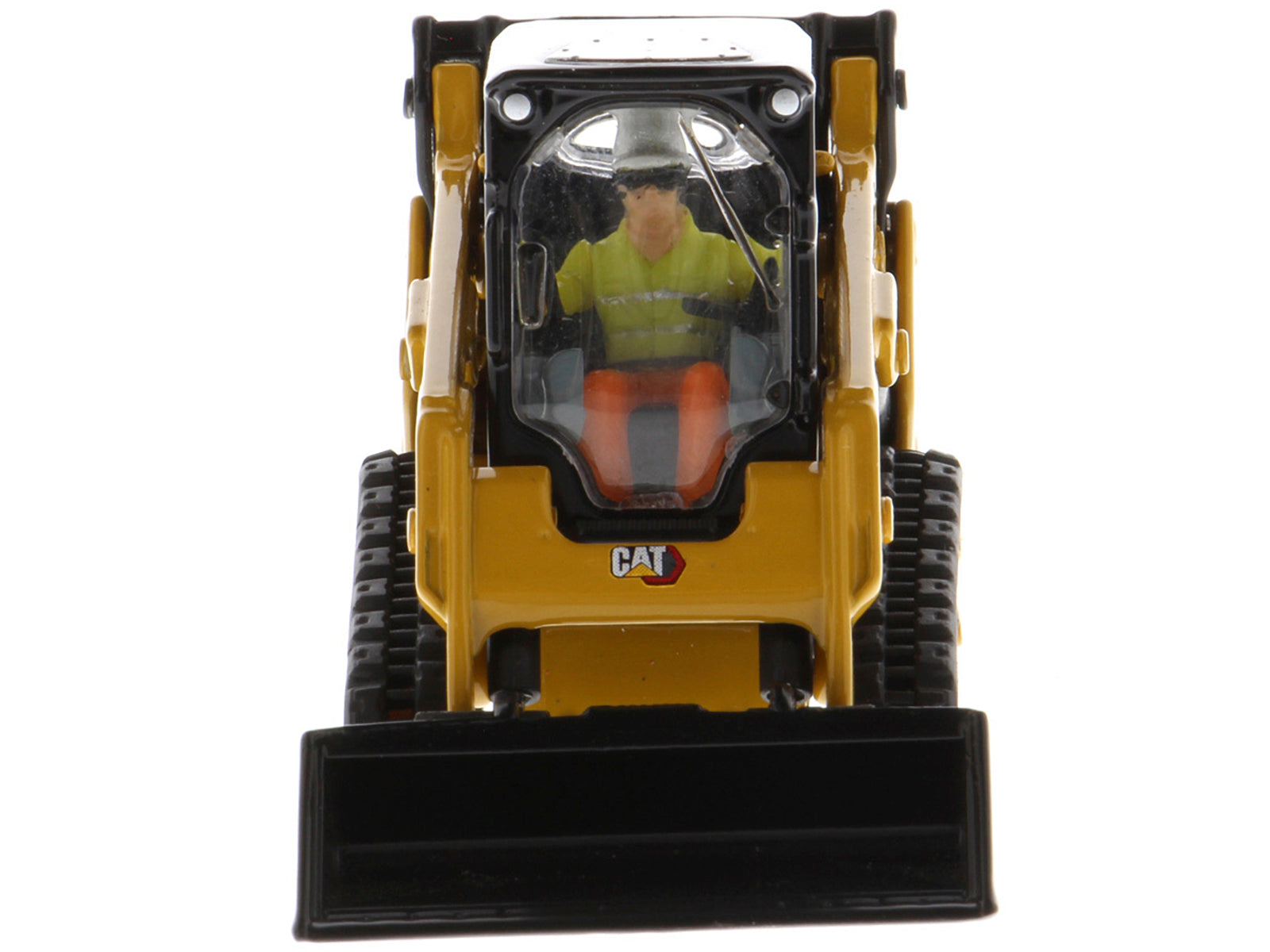 CAT Caterpillar 259D3 Compact Track Loader with Work Tools and Operator Yellow "High Line Series" 1/50 Diecast Model by Diecast Masters - image 4