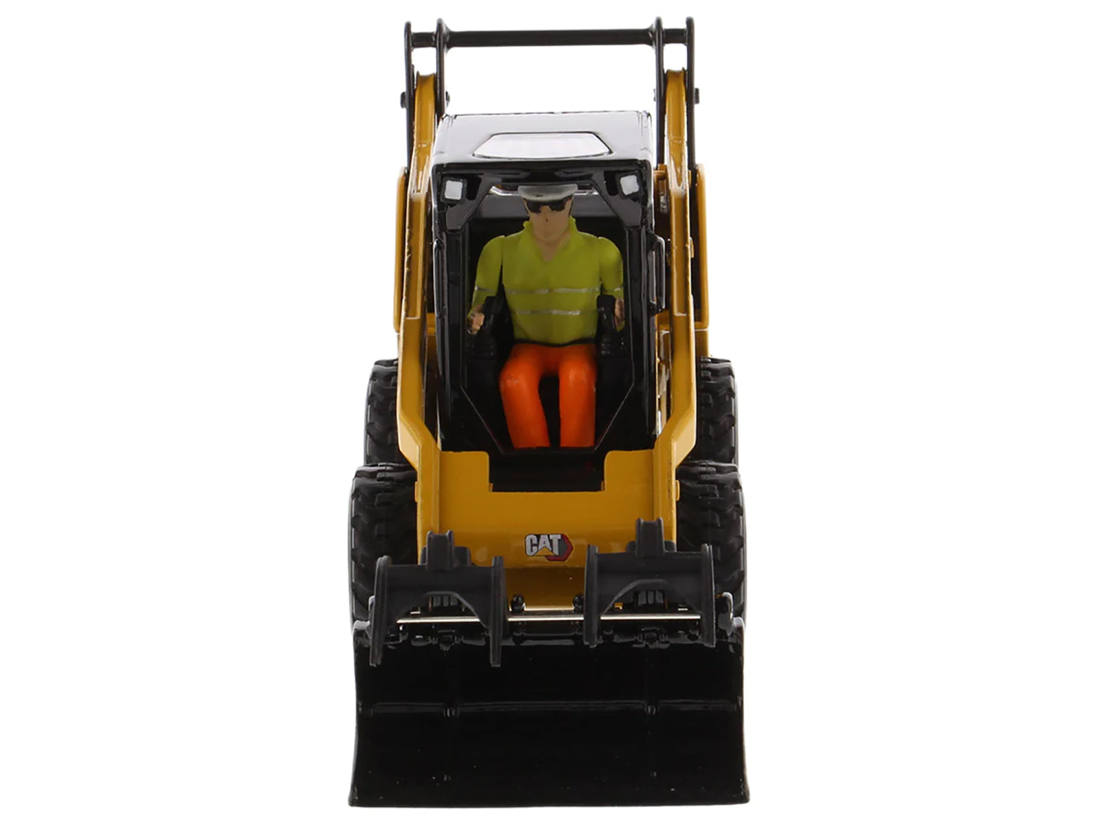 CAT Caterpillar 272D3 Skid Steer Loader with Operator Yellow "High Line" Series 1/32 Diecast Model by Diecast Masters - image 5
