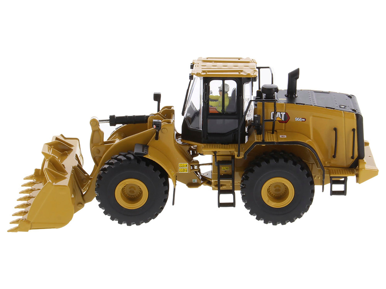CAT Caterpillar 966 GC Wheel Loader Yellow with Operator "High Line Series" 1/50 Diecast Model by Diecast Masters - image 2