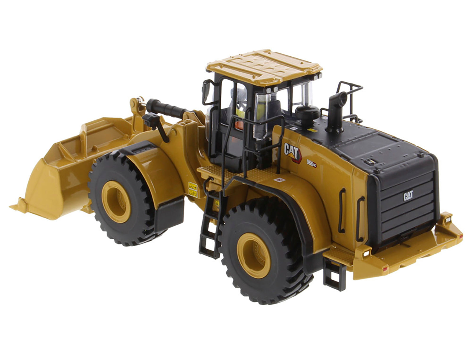 CAT Caterpillar 966 GC Wheel Loader Yellow with Operator "High Line Series" 1/50 Diecast Model by Diecast Masters - image 3