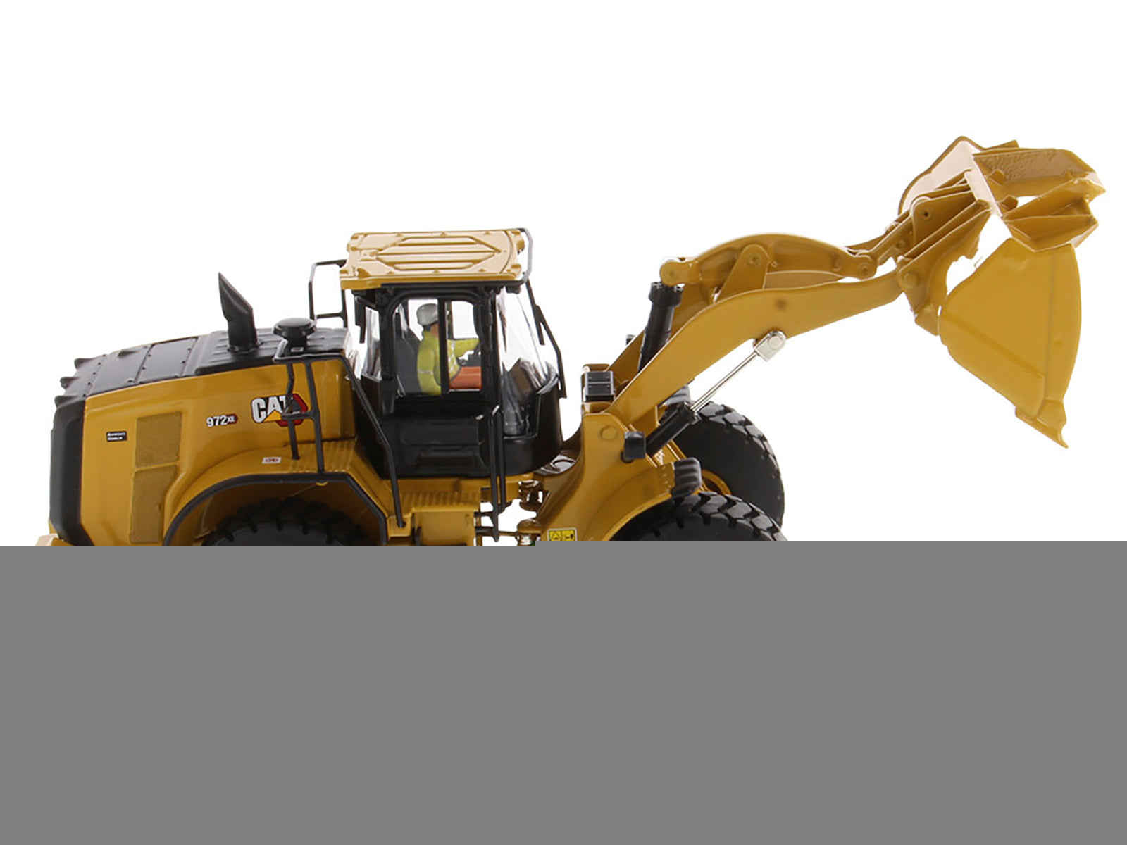 CAT Caterpillar 972 XE Wheel Loader Yellow with Operator "High Line Series" 1/50 Diecast Model by Diecast Masters - image 2