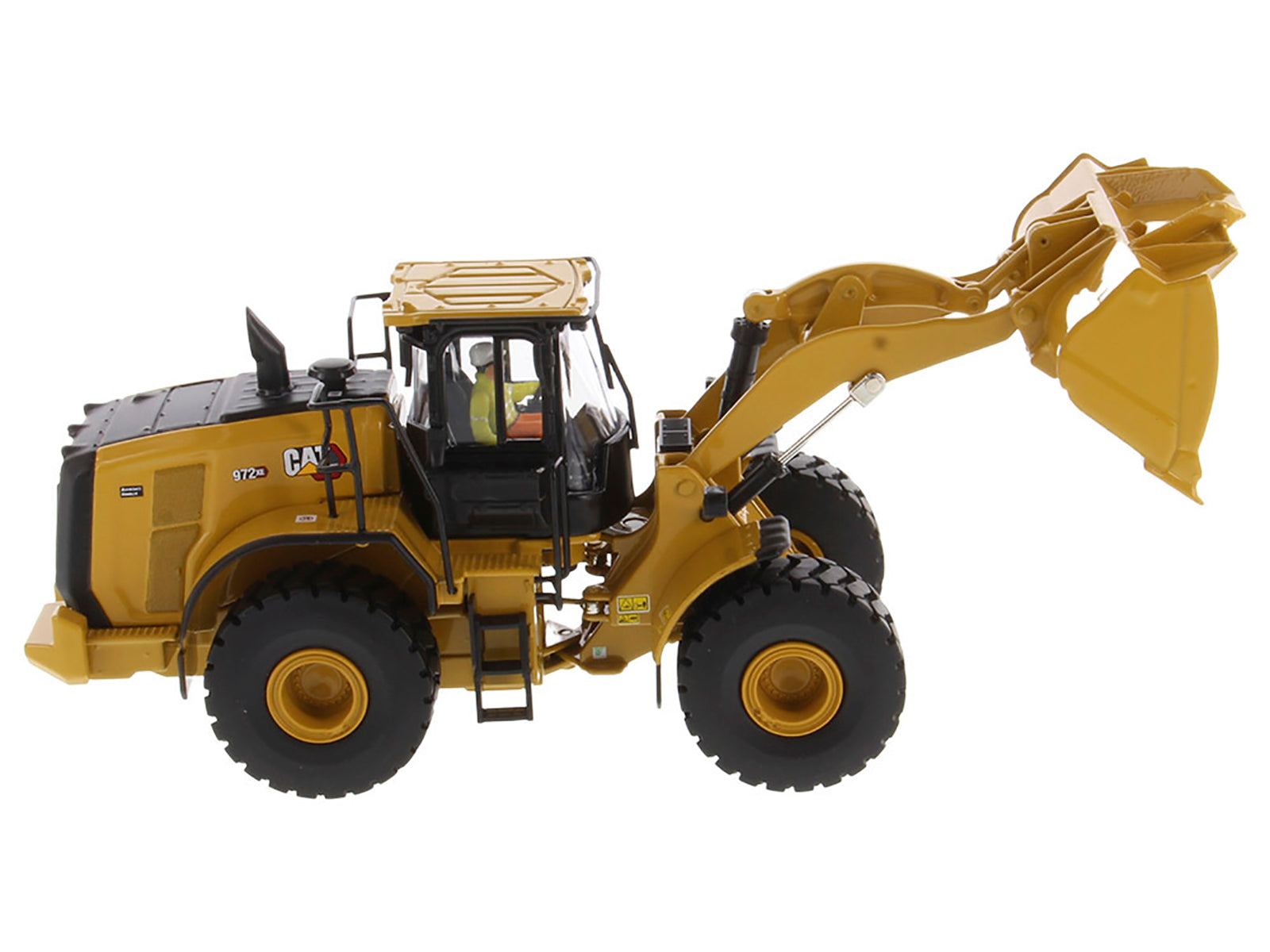 CAT Caterpillar 972 XE Wheel Loader Yellow with Operator "High Line Series" 1/50 Diecast Model by Diecast Masters - image 2