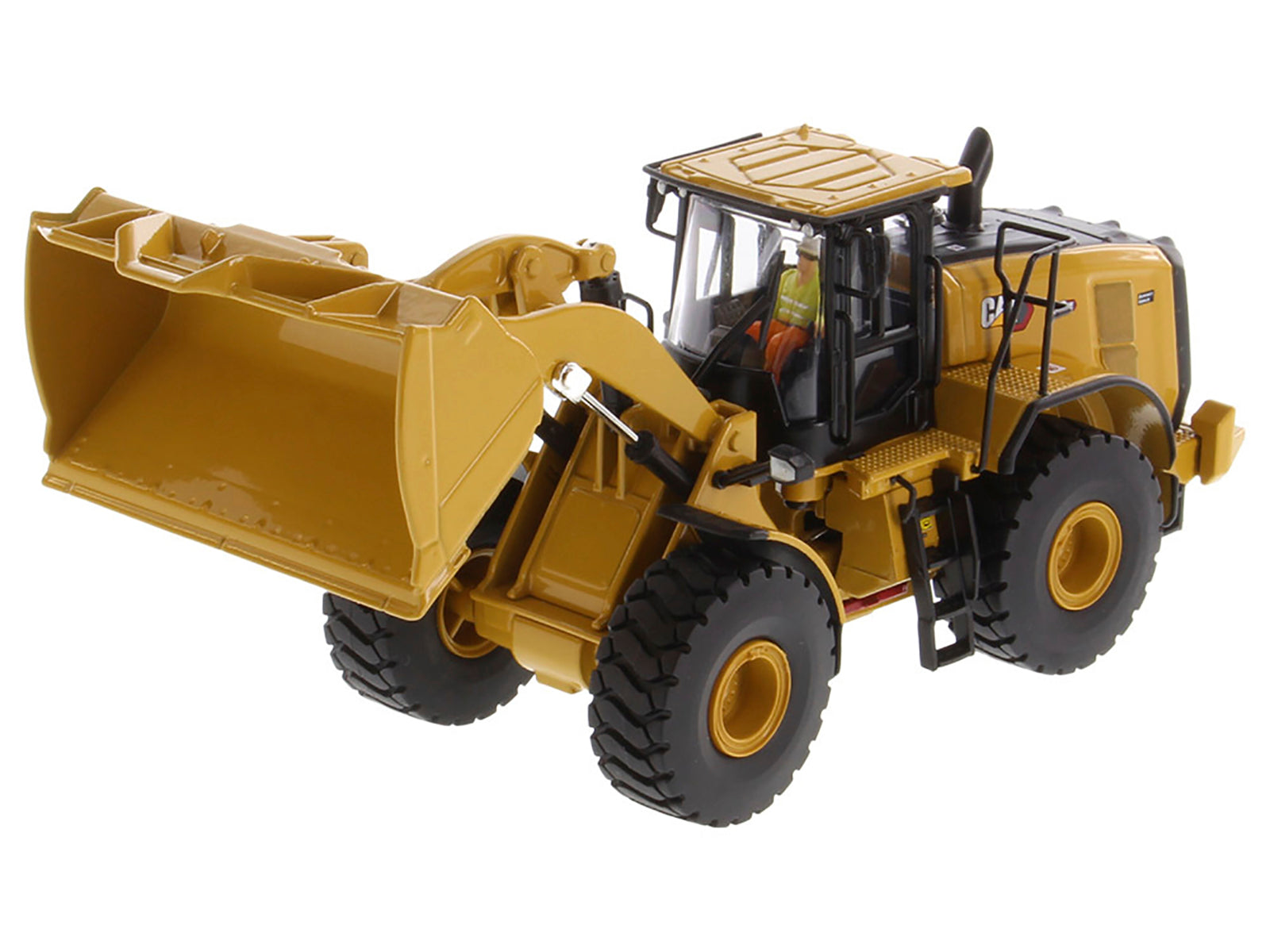 CAT Caterpillar 972 XE Wheel Loader Yellow with Operator "High Line Series" 1/50 Diecast Model by Diecast Masters - image 3