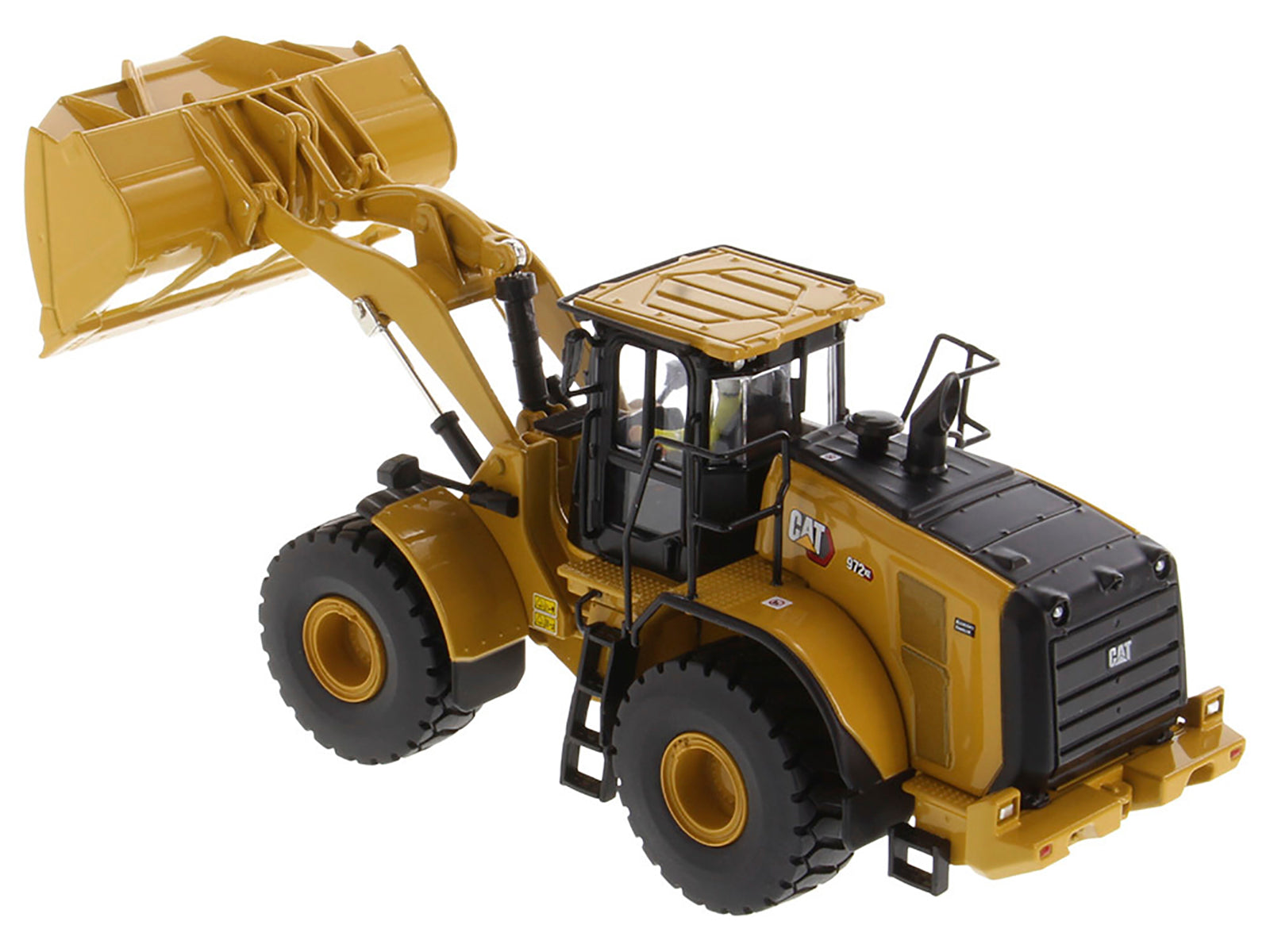 CAT Caterpillar 972 XE Wheel Loader Yellow with Operator "High Line Series" 1/50 Diecast Model by Diecast Masters - image 5
